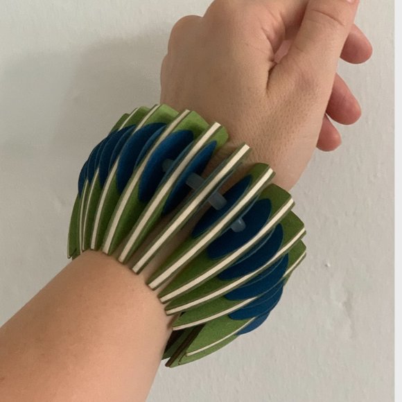 Geometric Statement Bracelet - Picture 2 of 3